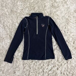 Child’s Size 10 Navy Goode Rider Long Sleeve Horseback Riding Shirt. Good Cond.